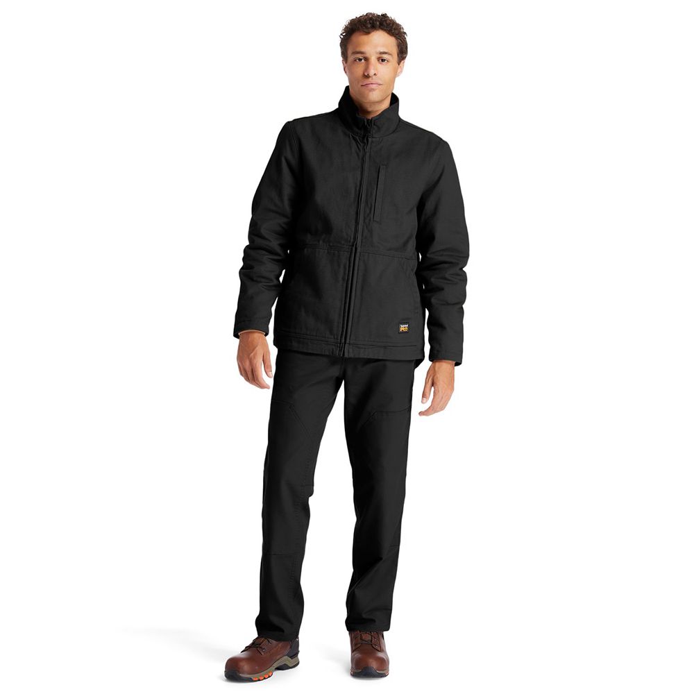 Chaquetas Timberland Hombre Pro® Gritman Lined Lona Negras - Chile UHD-841792